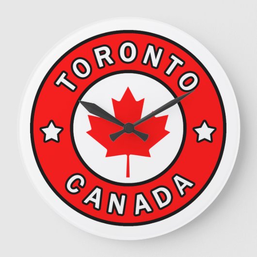 Toronto Canada Große Wanduhr (Vorderseite)