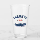 Toronto Canada Modern Skyline Glas (Vorderseite)