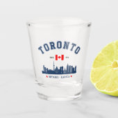 Toronto Canada Modern Skyline Schnapsglas (Vorderseite)