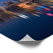 Toronto Canada night City Poster (Ecke)