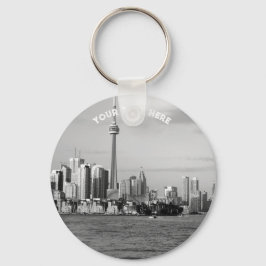 Toronto Canada Ontario Schwarz-weiß Vintag Keychai Schlüsselanhänger
