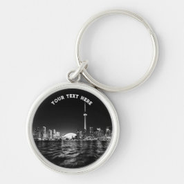 Toronto Canada Ontario Schwarz-weiß Vintag Keychai Schlüsselanhänger