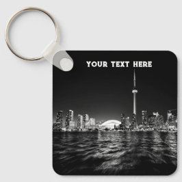 Toronto Canada Ontario Schwarz-weiß Vintag Schlüsselanhänger