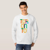 Toronto Canada Pop Art Letters T-Shirt (Vorne ganz)