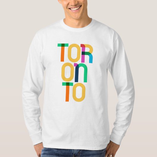 Toronto Canada Pop Art Letters T-Shirt (Vorderseite)