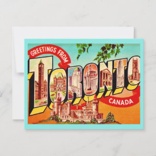 Toronto Canada Retro Postcard Postkarte