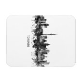 Toronto Canada Skyline BW Magnet (Horizontal)