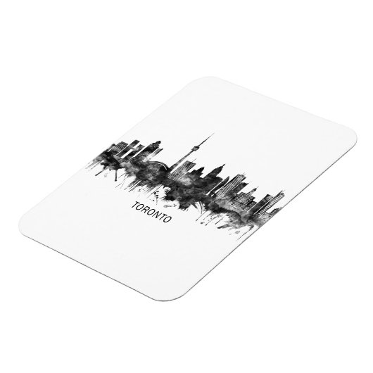 Toronto Canada Skyline BW Magnet (Linke Seite)
