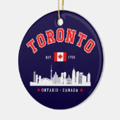 Toronto Canada Skyline City Keramik Ornament (Links)