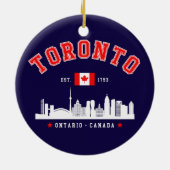 Toronto Canada Skyline City Keramik Ornament (Hinten)