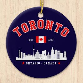Toronto Canada Skyline City Keramik Ornament