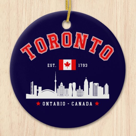 Toronto Canada Skyline City Keramik Ornament