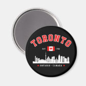 Toronto Canada Skyline City Magnet (Vorderseite/Rückseite)