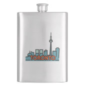 Toronto Canada Skyline Flachmann (Vorderseite)