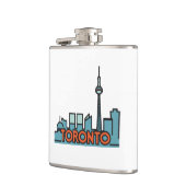 Toronto Canada Skyline Flachmann (Links)