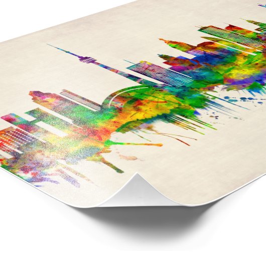 Toronto Canada Skyline Fotodruck (Ecke)