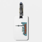 Toronto Canada Skyline Gepäckanhänger (Rückseite vertikal)