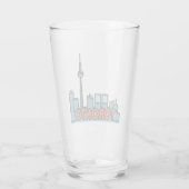 Toronto Canada Skyline Glas (Rückseite)