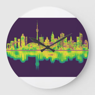 Toronto Canada Skyline Große Wanduhr