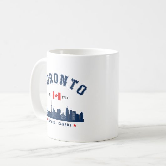Toronto Canada Skyline Kaffeetasse (Vorderseite Links)