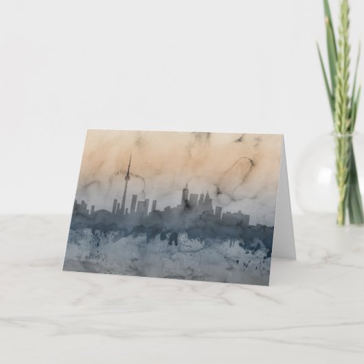 Toronto Canada Skyline Karte (Vorderseite)