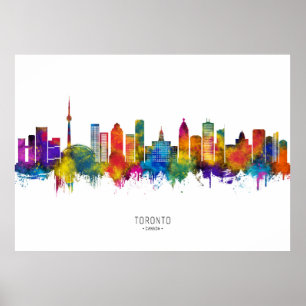 Toronto Canada Skyline Poster