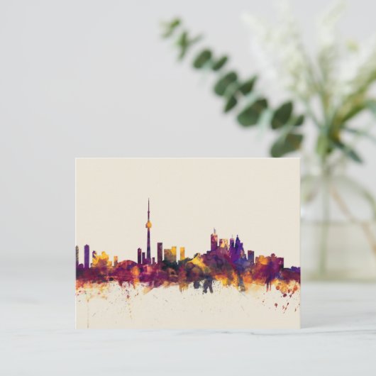 Toronto Canada Skyline Postkarte (Stehend Vorderseite)