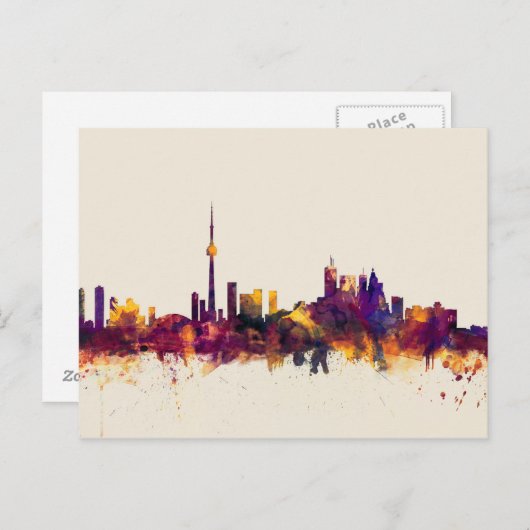 Toronto Canada Skyline Postkarte (Vorne/Hinten)
