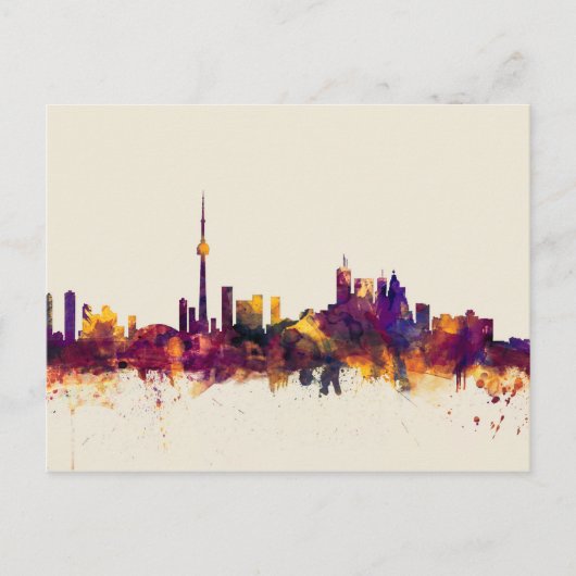 Toronto Canada Skyline Postkarte (Vorderseite)