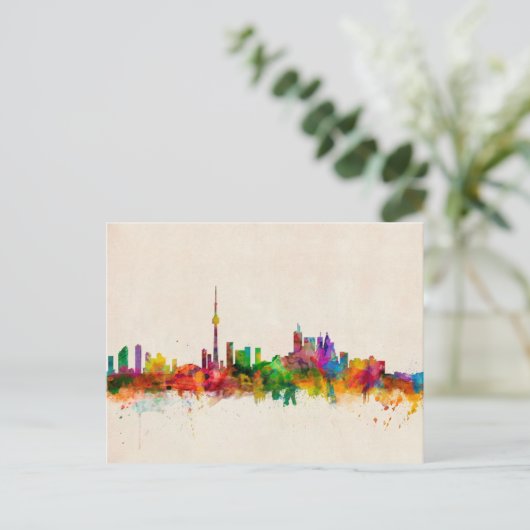 Toronto Canada Skyline Postkarte (Stehend Vorderseite)
