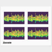 Toronto Canada Skyline Rechteckiger Aufkleber (Blatt)