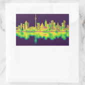 Toronto Canada Skyline Rechteckiger Aufkleber (Tasche)