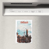 Toronto Canada Skyline Silhouette Magnet (In Situ (Geschirrspüler))