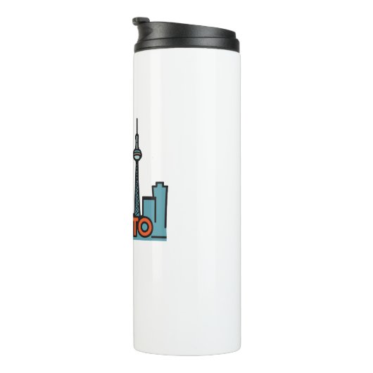 Toronto Canada Skyline Thermosbecher (Nach rechts gedreht)