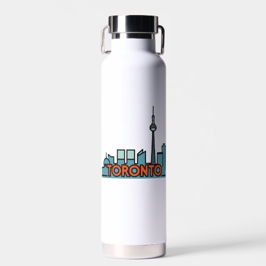Toronto Canada Skyline Trinkflasche (Vorne)