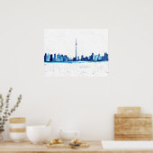 Toronto Canada Skyline Vintag CN Tower Poster (Küche)