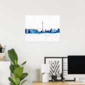 Toronto Canada Skyline Vintag CN Tower Poster (Heimbüro)