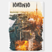 Toronto Canada Sunset Skyline Silhouette Magnet (Vorderseite)