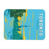 Toronto Canada Travel Art Vintag Magnet (Horizontal)