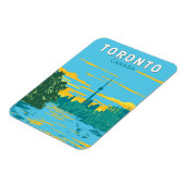 Toronto Canada Travel Art Vintag Magnet (Linke Seite)