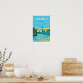 Toronto Canada Travel Art Vintag Poster (Küche)