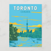 Toronto Canada Travel Art Vintag Postkarte (Vorderseite)