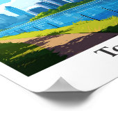 Toronto Canada Travel Vintag Illustration Poster (Ecke)