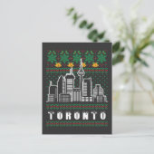 Toronto Canada Ugly Christmas Postkarte (Stehend Vorderseite)