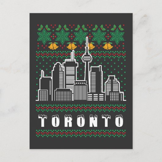Toronto Canada Ugly Christmas Postkarte (Vorderseite)