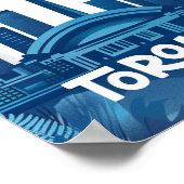 Toronto Canada Vintag Famous Travel Place Poster (Ecke)