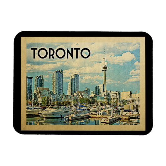 Toronto Canada Vintage Travel Magnet (Horizontal)