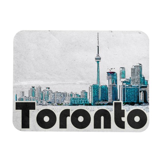 Toronto Canada Vintage Travel Magnet (Horizontal)