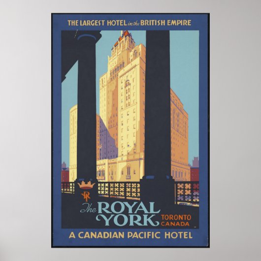 Toronto Canada Vintage Travel Poster Ad Retro (Vorne)