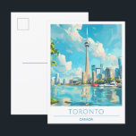 Toronto Canada Vintage Travel Postkarte<br><div class="desc">Toronto Canada Vintage Travel Painting Postcard</div>